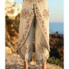 Women * | Ananda'S Collection | Sage Embroidered Tulip-Hem Crop Pants Women