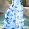 Women * | Ananda'S Collection | Turquoise Tie-Dye Button-Accent Wide-Leg Palazzo Pants Women