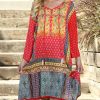 Women * | Ananda'S Collection | Red & Yellow Patchwork Long-Sleeve Shift Dress Women